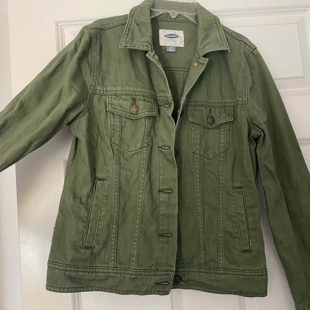 Old navy army Green denim jacket
